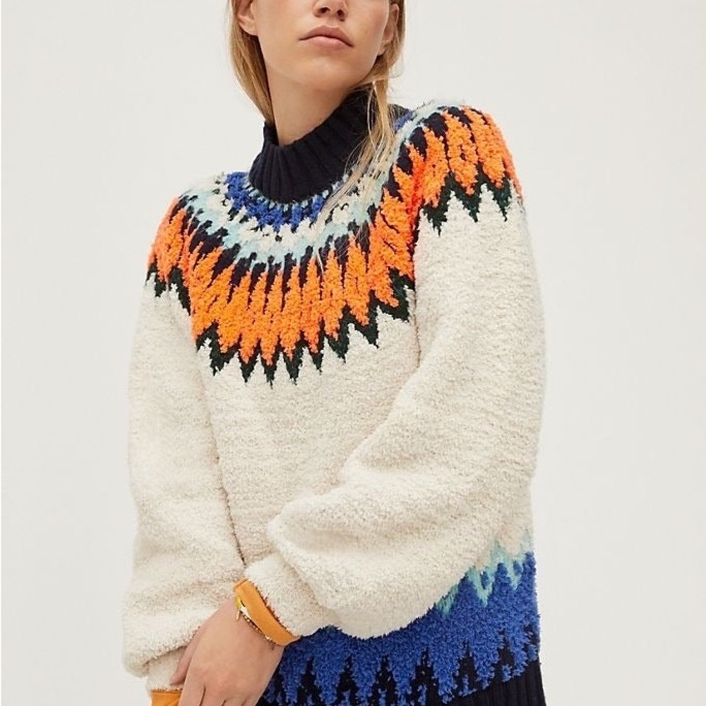 Anthropologie Pilcro Selene Fleece Sweater Size M NWT